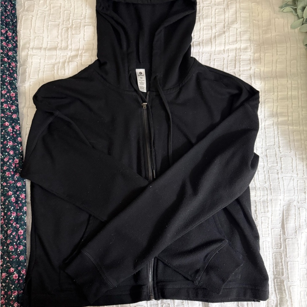 Black Zip-Up Hoodie